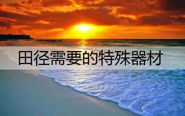 田径需要的特殊器材