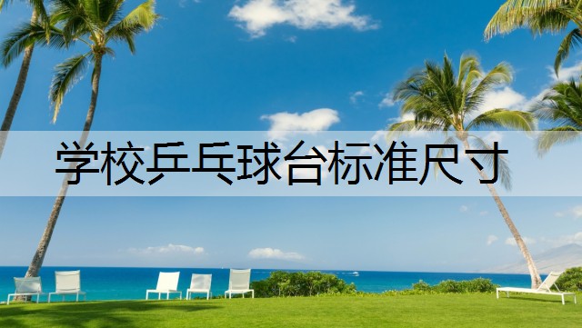 学校乒乓球台标准尺寸